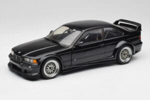 BMW E36 M3 GTR Street Cosmos Melns UT Models 1:18 20481 Metāls