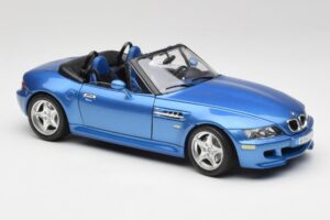 BMW Z3 E36 M Roadster Estoril Blue Bburago 1:18 3349-M1 Metāls — attēls 6 no 8