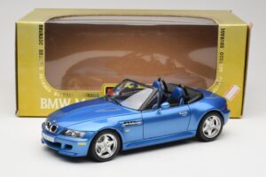 BMW Z3 E36 M Roadster Estoril Blue Bburago 1:18 3349-M1 Metāls — attēls 8 no 8