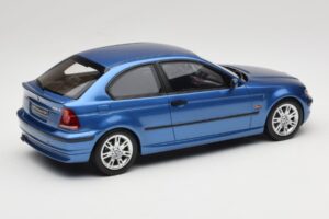 BMW 318ti E46 Compact Estoril Blue Otto 1:18 OT462 Sveķi — attēls 2 no 6