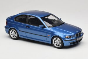 BMW 318ti E46 Compact Estoril Blue Otto 1:18 OT462 Sveķi — attēls 4 no 6