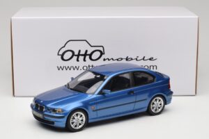 BMW 318ti E46 Compact Estoril Blue Otto 1:18 OT462 Sveķi — attēls 6 no 6