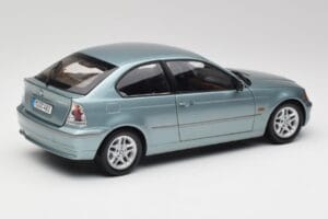 BMW 325Ti E46 Compact Gaiši Zils Metaliks Kyosho 1:18 80430024439 Metāls — attēls 3 no 8