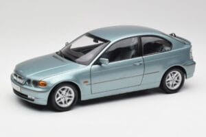 BMW 325Ti E46 Compact Gaiši Zils Metaliks Kyosho 1:18 80430024439 Metāls