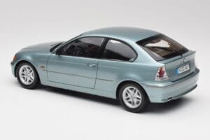 BMW 325Ti E46 Compact Gaiši Zils Metaliks Kyosho 1:18 80430024439 Metāls — attēls 7 no 8