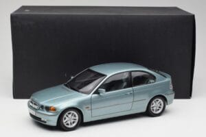 BMW 325Ti E46 Compact Gaiši Zils Metaliks Kyosho 1:18 80430024439 Metāls — attēls 8 no 8