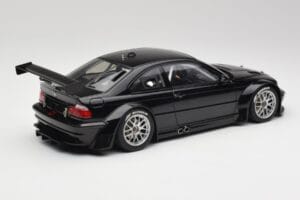 BMW M3 GTR E46 Plain Body Jet Melns AUTOart 1:18 80447 Metāls — attēls 2 no 6