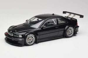 BMW M3 GTR E46 Plain Body Jet Melns AUTOart 1:18 80447 Metāls