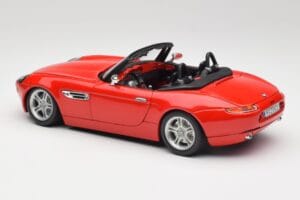 BMW Z8 E52 Sarkans Bburago 1:18 Z8001 Metāls — attēls 7 no 8