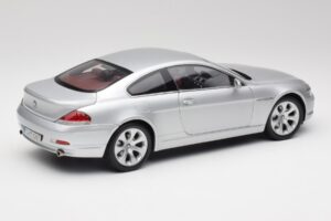 BMW 645Ci E63 Sudrabs Kyosho 1:18 80430153285 Metāls — attēls 3 no 8