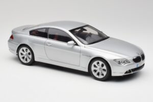 BMW 645Ci E63 Sudrabs Kyosho 1:18 80430153285 Metāls — attēls 6 no 8