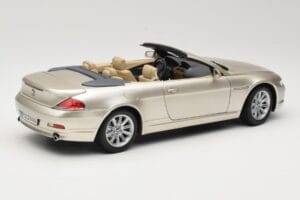BMW 6 Series E64 Cabriolet Mineral Silver Metallic Kyosho 1:18 80430153437 Metāls — attēls 4 no 9