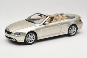 BMW 6 Series E64 Cabriolet Mineral Silver Metallic Kyosho 1:18 80430153437 Metāls