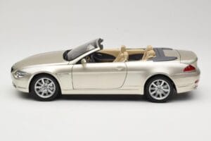 BMW 6 Series E64 Cabriolet Mineral Silver Metallic Kyosho 1:18 80430153437 Metāls — attēls 5 no 9