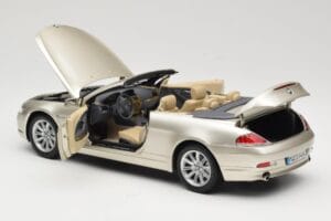 BMW 6 Series E64 Cabriolet Mineral Silver Metallic Kyosho 1:18 80430153437 Metāls — attēls 6 no 9