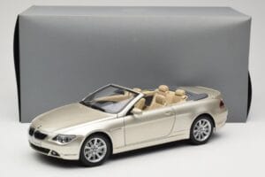 BMW 6 Series E64 Cabriolet Mineral Silver Metallic Kyosho 1:18 80430153437 Metāls — attēls 9 no 9