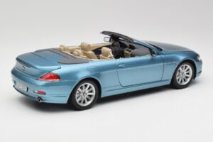 BMW 6 E64 Kabriolets Gaiši Zils Kyosho 1:18 80430153440 Metāls — attēls 3 no 8