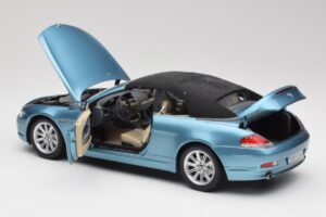 BMW 6 E64 Kabriolets Gaiši Zils Kyosho 1:18 80430153440 Metāls — attēls 5 no 8