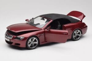 BMW M6 E64 Kabriolets Sarkans Kyosho 1:18 80430417423 Metāls — attēls 2 no 8