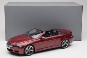 BMW M6 E64 Kabriolets Sarkans Kyosho 1:18 80430417423 Metāls — attēls 8 no 8