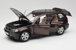 BMW X3 E83 3.0d Tumši Brūns Metaliks Kyosho 1:18 80430300736 Metāls — attēls 2 no 8