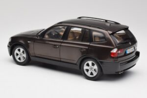 BMW X3 E83 3.0d Tumši Brūns Metaliks Kyosho 1:18 80430300736 Metāls — attēls 7 no 8