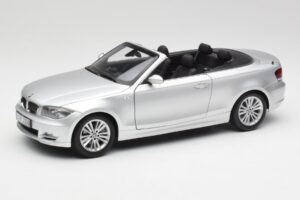 BMW 135i E88 Kabriolets Titan Sudrabs Kyosho 1:18 80430427021 Metāls