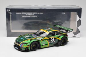 BMW Z4 E89 GT3 #24 Saudi Falcons K. Al Faisal / A. Binladen Dubai 24 Hours 2013 Minichamps 1:18 151132324 Metāls — attēls 6 no 6