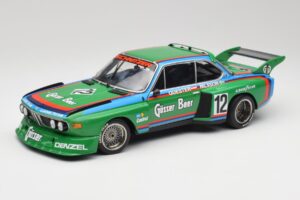 BMW 3.5 CSL E9 Gruppe 5 #12 H. Quester / G. Nilsson Zeltweg Winner 1976 Minichamps 1:18 180762012 Metāls