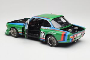 BMW 3.5 CSL E9 Gruppe 5 #12 H. Quester / G. Nilsson Zeltweg Winner 1976 Minichamps 1:18 180762012 Metāls — attēls 5 no 8