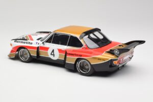 BMW 3.5 CSL E9 Gruppe 5 #4 J. Fitzpatrick / T. Walkinshaw Silverstone Winner 1976 Minichamps 1:18 180762004 Metāls — attēls 7 no 8