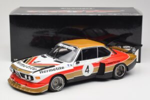 BMW 3.5 CSL E9 Gruppe 5 #4 J. Fitzpatrick / T. Walkinshaw Silverstone Winner 1976 Minichamps 1:18 180762004 Metāls — attēls 8 no 8