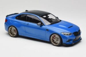 BMW M2 F87 CS Misano Zils & Zeltaini Riteņi Minichamps 1:18 155021027 Metāls — attēls 4 no 6