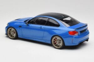 BMW M2 F87 CS Misano Zils & Zeltaini Riteņi Minichamps 1:18 155021027 Metāls — attēls 5 no 6