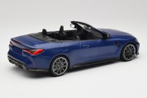 BMW M4 G82 Kabriolets Frozen Portimao Blue Minichamps 1:18 155021030 Metāls — attēls 2 no 6