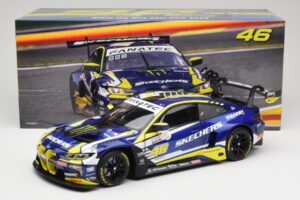 BMW M4 GT3 G82 #46 A. Farfus / V. Rossi Team WRT 24 Hours of Spa 2023 Minichamps 1:18 113232646 Metāls — attēls 8 no 8