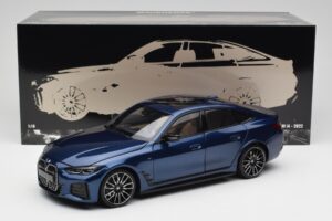 BMW i4 M50 G26 Portimao Blue Minichamps 1:18 110023012 Metāls — attēls 8 no 8