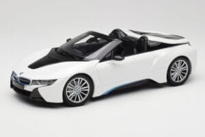 BMW i8 Roadster I15 Balts Metaliks Minichamps 1:18 155027031 Metāls