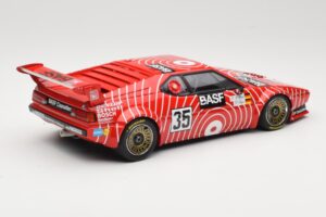 BMW M1 BASF GS Sport #35 H-J. Stuck / H. Heyer 6 Hours of Silverstone 1981 Minichamps 1:18 155812935 Metāls — attēls 2 no 6