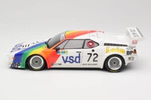 BMW M1 #72 BMW France Zol Auto B. Rousselot / J. Servanin 24 Hours of Le Mans 1981 Minichamps 1:18 180812972 Metāls — attēls 4 no 8