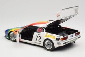 BMW M1 #72 BMW France Zol Auto B. Rousselot / J. Servanin 24 Hours of Le Mans 1981 Minichamps 1:18 180812972 Metāls — attēls 5 no 8