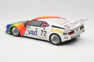 BMW M1 #72 BMW France Zol Auto B. Rousselot / J. Servanin 24 Hours of Le Mans 1981 Minichamps 1:18 180812972 Metāls — attēls 7 no 8
