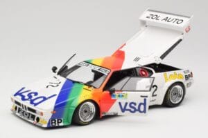 BMW M1 #72 BMW France Zol Auto B. Rousselot / J. Servanin 24 Hours of Le Mans 1981 Minichamps 1:18 180812972 Metāls — attēls 8 no 8