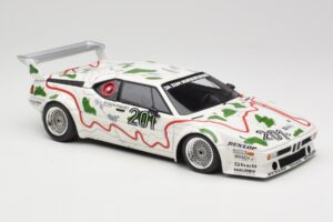 BMW M1 Procar #201 BMW Motorsport H. Stuck / N. Piquet 1000km Nürburgring 1980 Minichamps 1:18 180802901 Metāls — attēls 6 no 8