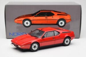 BMW M1 Sarkans Norev 1:18 183220 Metāls — attēls 8 no 8