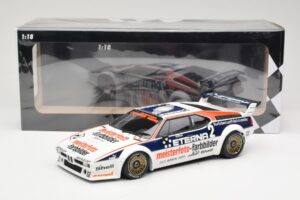 BMW M1 Schnitzer #2 H-J. Stuck Winner Deutsche Automobil Rennsport Trophy Zolder 1982 Minichamps 1:18 155822902 Metāls — attēls 6 no 6