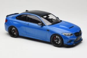 BMW M2 CS F87 Zils Metaliks Ar Melniem Diskiem Minichamps 1:18 155021022 Metāls — attēls 3 no 6
