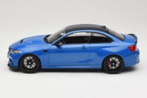 BMW M2 CS F87 Zils Metaliks Ar Melniem Diskiem Minichamps 1:18 155021022 Metāls — attēls 5 no 6