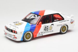 BMW M3 E30 #46 R. Ravaglia / E. Pirro WTCC Calder Park 1987 Minichamps 1:18 180872046-O Metāls