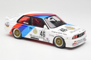 BMW M3 E30 #46 R. Ravaglia / E. Pirro WTCC Calder Park 1987 Minichamps 1:18 180872046-O Metāls — attēls 6 no 8